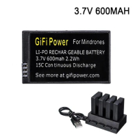 Original 3.7V 600mAh 20C Li-po Battery + Charger for Parrot Mini Drone for Parrot Jumping Sumo Swing Mambo Rolling Spider