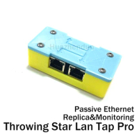 Passive Ethernet Tap Throwing Star Lan Tap Pro Upgrade with Box Data Communication Replica Copy Packet Capture Mod Tool
