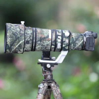CHASING BIRDS camouflage lens coat for CANON RF 100-300 mm F2.8 L IS USM elastic waterproof and rainproof lens protective cover