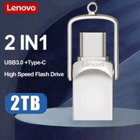 Lenovo Type C USB Flash Drive OTG โลหะ USB 3.0ไดรฟ์ปากกา1TB 2TB Usb Memories ความเร็วสูง Pendrive Mini Usb สำหรับแล็ปท็อป /Pc/ Ps4
