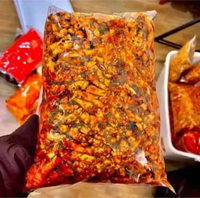 Basreng Bandung ori/pedas daun jeruk 1kg Pedas daun jeruk