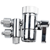 Two Way Faucet Filter Diverter Valve 3/8\" 5/16\" Out For ESpring Faucet Connector For Water Diversion For Counter