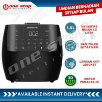 [GARANSI RESMI] HITACHI RZ-S18VN BK Rice Cooker / Penanak Nasi Digital 1.8L - 3D Heating System - LE