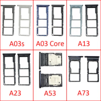Sim Chip Card Tray For Samsung A03 Core A03s A13 A23 A33 A53 A73 4G 5G Original New Micro SD Card Slot Drawer Adapter + Tool