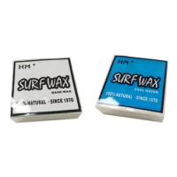2X Anti-Slip Surf Wax Universal Surfboard Skimboard Skateboard Waxes Surfing Board Accessory - Base Wax &amp; Cool Water Wax