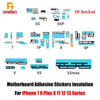 10Set/Lot Inline &amp; Motherboard Adhesive Stickers Insulation For iPhone 6 6S 7 8 Plus X XS MAX XR 11 Pro Max 12 13 Pro Max Mini