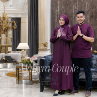 Mahyra Couple Muslim Premium Toyobo Original, Pakaian Muslim Pasangan Premium Bahan Toyobo