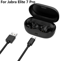 Charger Case Type-C Port Wireless Charging Case Replacement Charger Case Cradle Dock for Jabra Elite 7 Pro Earbuds