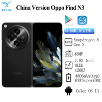 Unlocked Original OPPO Find N3 Snapdragon 8Gen 2 7.82" OLED Screen 120Hz 48MP OIS 4805mAh 67W SuperVOOC NFC OTA