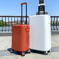 高級新款20吋登機箱 水桶箱小清新24吋行李箱女26吋拉鍊旅行箱男超輕拉桿箱