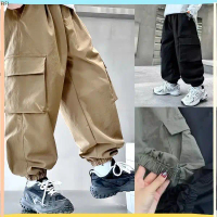 KIKIT Quần Jogger Bé Trai Gái Size Đại 45kg - QuầnThu Đông Cho Bé - Quần Kaki Túi Hộp Bé Trai Bé Gái