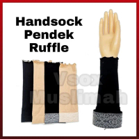 [Ready Stock] Vsox handsock muslimah pendek plain ruffle
