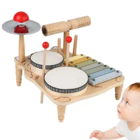 Drum Set For Kids Toddler Drum Set Kids Musical Instruments Musical Kit Learning &amp; Education Toys Multifunctional Toddler