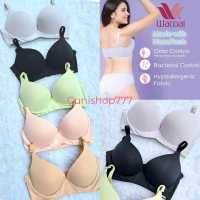Bra Wacoal Tanpa Kawat Anti Bacterial & Odor Control Hypoallergenic Pushup Ib 5346 K37B Ib5346 Pushu