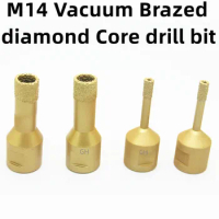 M14 Thread Dry Vacuum Brazed Diamond Core Drill Bit Ceramic Granite Marble Ston Tile Masonry Hole Saw tool for Angle Grinder 1pc