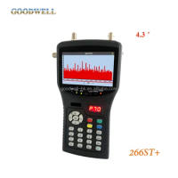 Handheld Spectrum Analyzer &amp; CCTV Monitor support DVB-S/S2+T/T2+C 4.3 Inch Portable Digital HD Satellite Finder Meter