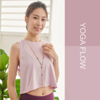 【YOGA FLOW】Flow Tank - S - Pale Purple(運動上衣、瑜珈服、罩衫)