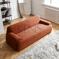 【KENS】沙發 沙發椅 意式極簡布藝沙發小戶型公寓客廳設計師影樓直排易打理沙發組合