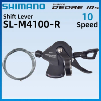 Shimano DEORE SL-M4100 Shifter Lever 10 Speed MTB Bicycle Switch 10v RAPIDFIRE PLUS Right Shift Lever Clamp Band Original Parts
