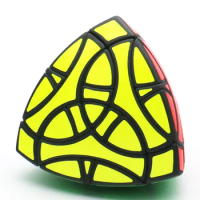AJ Clover Mastermorphix Plus Pillow Tetrahedron SLA 3D Printing Magic Cube Twisty Puzzle Black Original Plastic Intelligence Toy