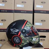 HELM KYT X-ROCKET ORIGINAL - Full Face Retro Classic - 1300 Gram Paling Ringan - SNI DOT - Size M M