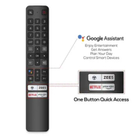 New RC901V FMR5 Voice Remote Control for TCL 65P615 65 Inch 4K Ultra HD Smart Android LED Television Netflix Prime Video