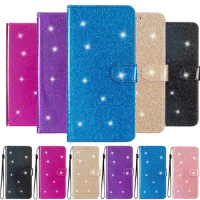 Wallet Flip Cover For Huawei Honor X8 X7 9S 9A 8S 8A 7S 7A Pro Y7A Y6P Y5P Y5 2019 Nova 9 8i 5T Bling Flash Leather Protect Case