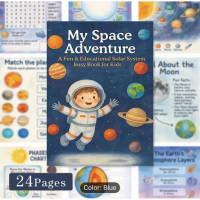 My Space Adventure Solar System Busy Book | Space Activity Workbook | Preschool Learning | STEM Quie