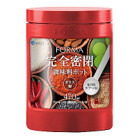 日本ASVEL 完全密閉 470ml玻璃調味罐(紅色)