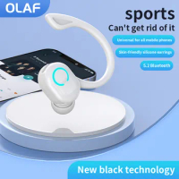 Olaf Wireless Headphones Bluetooth 5.0 Earphones With Mic Single in-Ear Magnetic Sports Waterproof TWS Earbuds Blutooth Headset