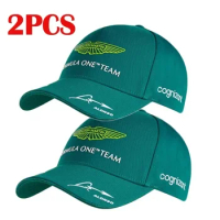 Hot Fashion Men's and women's 2-piece baseball cap set, Casual Funny Aston-Martin baseball cap,
