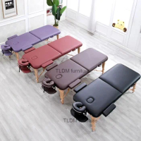Professional Foldable Bed Stretcher Aesthetic Massage Chairs Full Body Mattress Cosmetic Massageliege Beauty Furniture MQ50MB