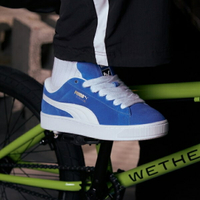 【滿千折百】PUMA 休閒鞋 SUEDE XL 寶藍白 經典 滑板鞋 男 39520501