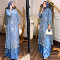 ZEYA DRESS SILK MIX BRUKAT GAUN KONDANGAN BUSUI FRIENDLY | DRESS TILLE GAMIS REMAJA MAXI DRESS SIMPL
