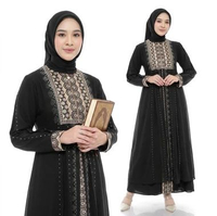 ABAYA YASMIN ~ ABAYA AMARTA KC 387 BORDIR MEWAH / GAMIS KEKINIAN SIMPLE MEWAH / GAMIS ADEM ANTI UV K