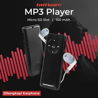 Taffware MP3 Player Walkman Micro SD Slot Speaker Earphone 100mAh - JM-003 Hitam