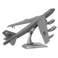 Mainan Kapal Terbang Logam Diecast, Skala 1: 200, Model Strategik B-52 Amerika