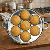 Cetakan Cilor / Cetakan takoyaki / Cetakan Serabi mini / Cetakan Kue Apem mini [ 7 Lubang ]
