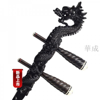 【新店促銷】茶馬古道黑檀龍頭二胡黑檀雕龍盤龍二胡初學二胡民族樂器送盒配件