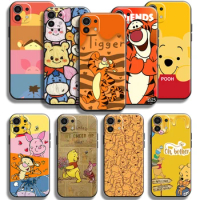 Cute Winnie Bear Disney For Xiaomi Mi 13 12 12s 11 11T 10T 10 PRO LITE ULTRA Phone Case Liquid Silicone Back Funda