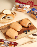 Gajah Gemoy Roti Gulung Coklat Bluberi Susu / Pcs [COD]  [FREE ONGKIR] roti'o  promo roti  voucher  