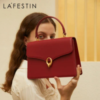 LA FESTIN 2024 New Retro Classic Handbag Large Capacity Trendy Shoulder Crossbody Bag Top Handle Luxury Women Designer Brand