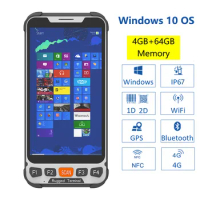 Hot Sell 5.5 inch Windows 10 Pro RAM 4GB ROM 64GB 4G LTE Industrial Rugged Portable Barcode Scanner Handheld PDA Data Terminal