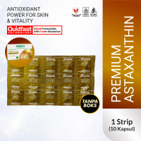 Premium Astaxanthin 12mg plus Applephenon 250mg - Asta-Gold - 2 strip 20 kapsul quidfast (tanpa boks