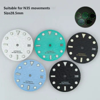 28.5mm NH35 Dial Watch Dial Face Cardan Watch Parts for Seiko Datejust NH35 Automatic movement Watch Accessories Repair Tools