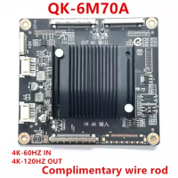 QK-6M70A adapter board 4K 60HZ input to 4K 120HZ output Image magnification and multi-screen appear on wdifferent panels