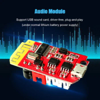 CT14 Micro 4.2 Mini Amplifier Board 5W+5W Bluetooth-compatible Audio Module with Charging Port for DIY Modified Speaker