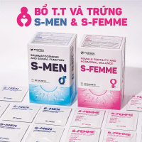 Combo Hỗ Trợ Sinh Sản S Men, S Femme Cải Thiện Chất Lượng Trứng, T.T, Tăng Khả Năng Thụ Thai