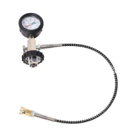 DIN Penunjuk Tekanan Silinder Selam G5/8-14 Penyambung 400 bar/5000 psi