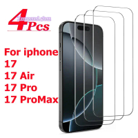 Phim bảo vệ Kính cường lực, 4 cái, Tương thích với iPhone 17, 17 Air, 17 Pro Max, Chống trầy xước, K